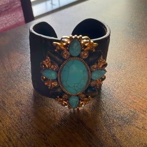 Statement turquoise bracelet